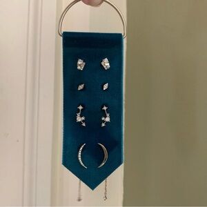 Anthropologie multi-pack rhinestone earrings ~ NWT